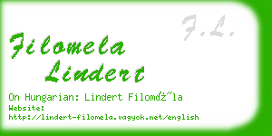 filomela lindert business card